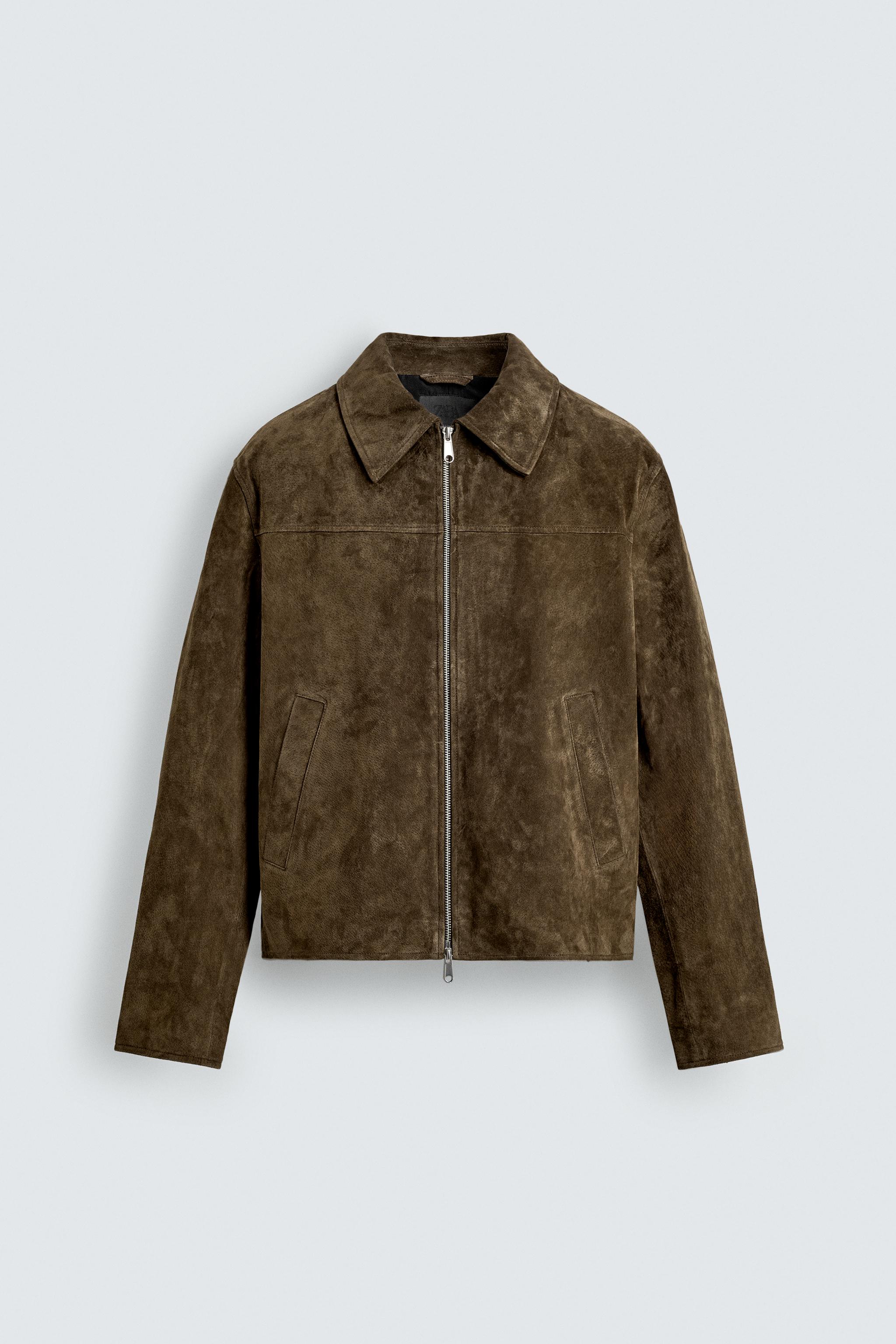 REGULAR FIT SUEDE LEATHER OVERSHIRT